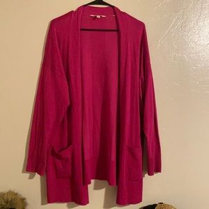 Fuchsia pink cardigan